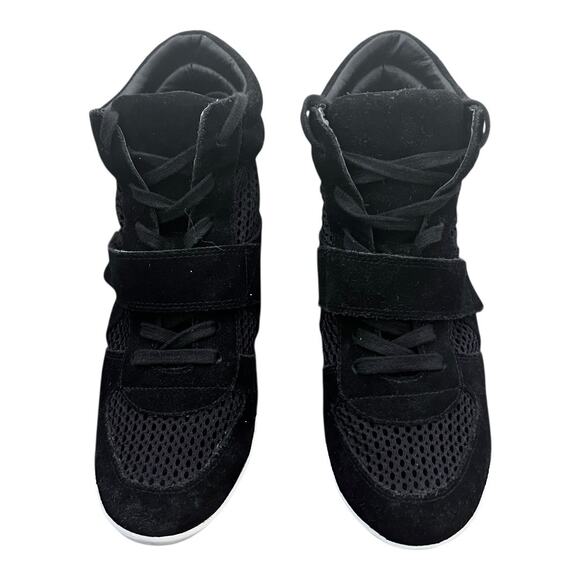 ASH Bowie Mesh Wedge Black Shoes Size 36 - Picture 4 of 15
